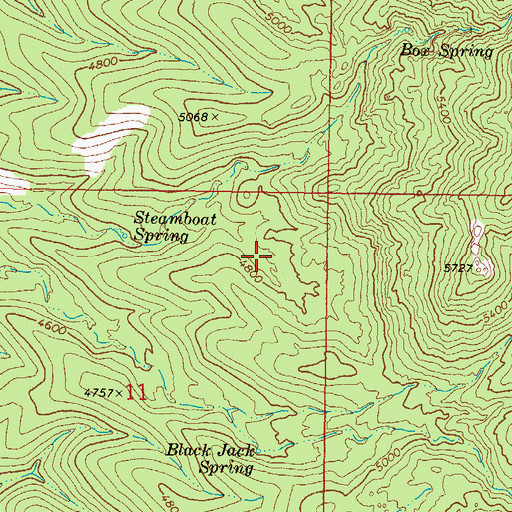 Topographic Map of Y Spring, AZ