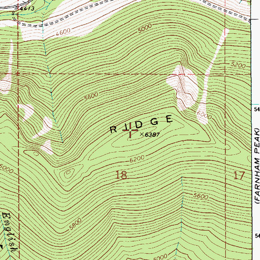 Topographic Map of Russell Ridge, ID