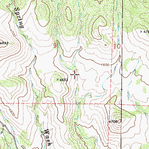 Topographic Map of Yarber Well, AZ