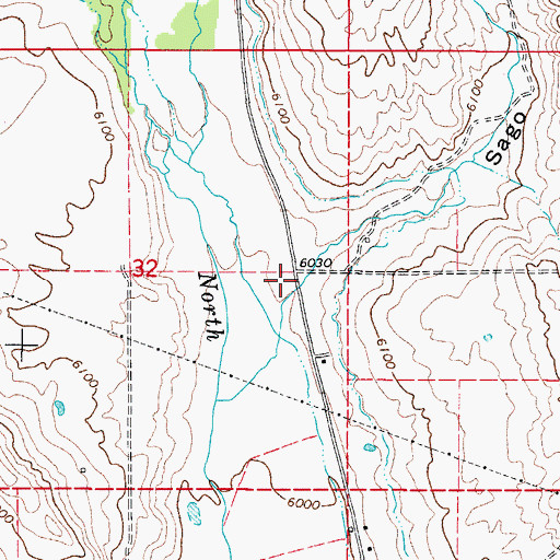 Topographic Map of Sago Hollow, ID