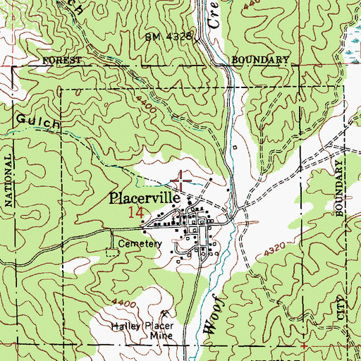 Topographic Map of Sailor Gulch, ID