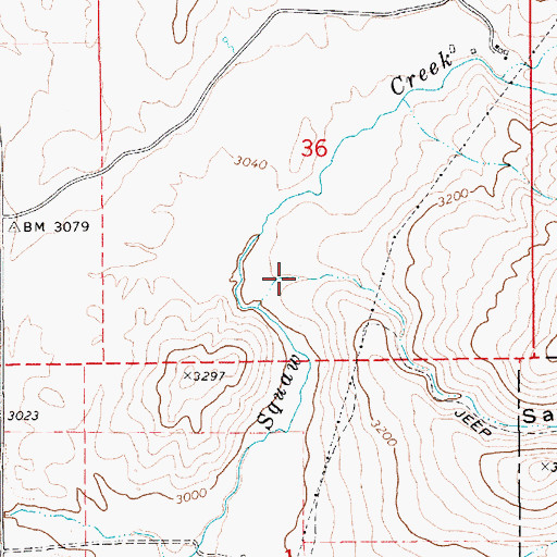 Topographic Map of Salmon Gulch, ID