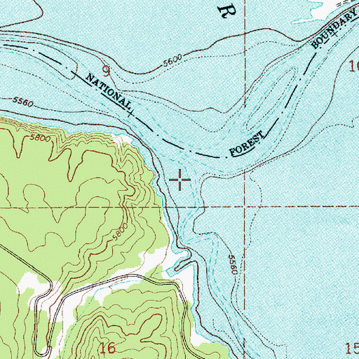 Topographic Map of Salt River, ID