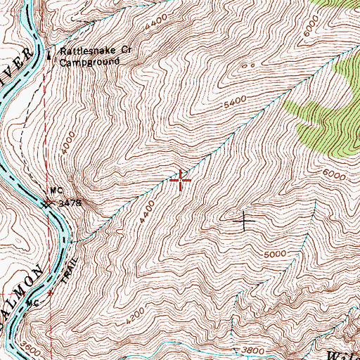 Topographic Map of Sammy Gulch, ID