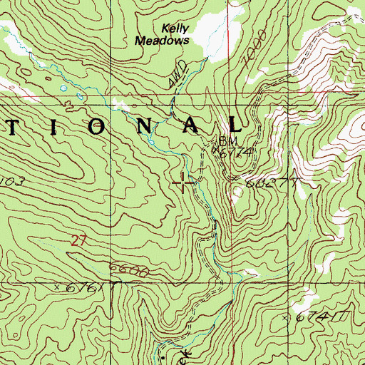 Topographic Map of Sand Creek, ID