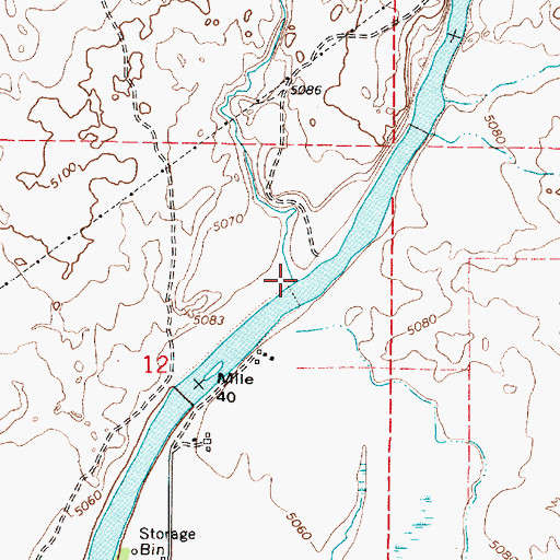 Topographic Map of Sand Creek, ID
