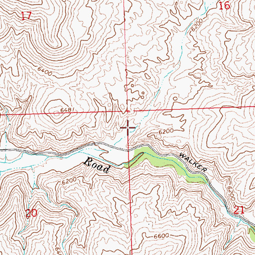 Topographic Map of Sand Hollow, ID