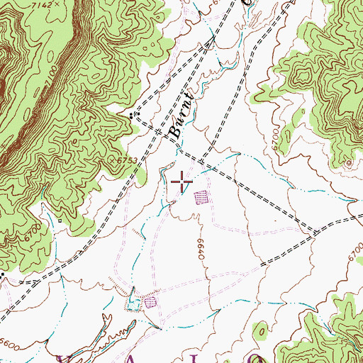 Topographic Map of Devils Canyon, AZ