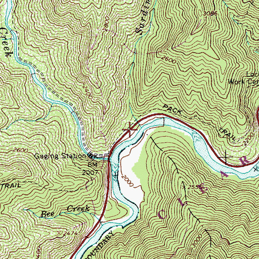 Topographic Map of Sardine Creek, ID