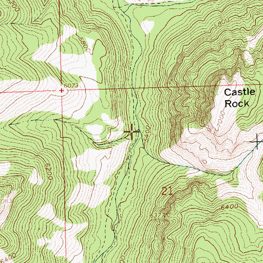 Topographic Map of Sawlog Creek, ID