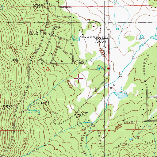 Topographic Map of Alpine Civilian Conservation Center, AZ