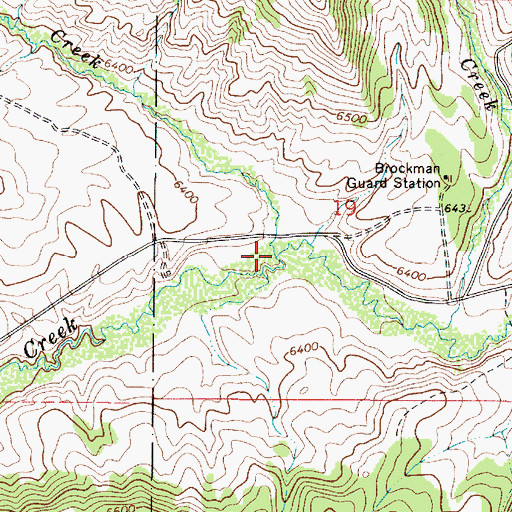 Topographic Map of Sawmill Creek, ID