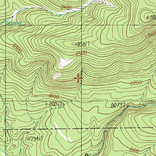 Topographic Map of Apalee Spring, AZ