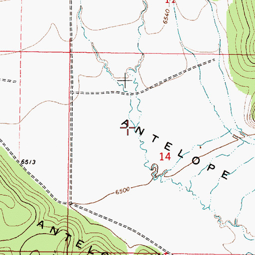 Topographic Map of Scalp Creek, ID