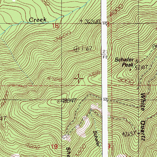 Topographic Map of Schafer Mine, ID