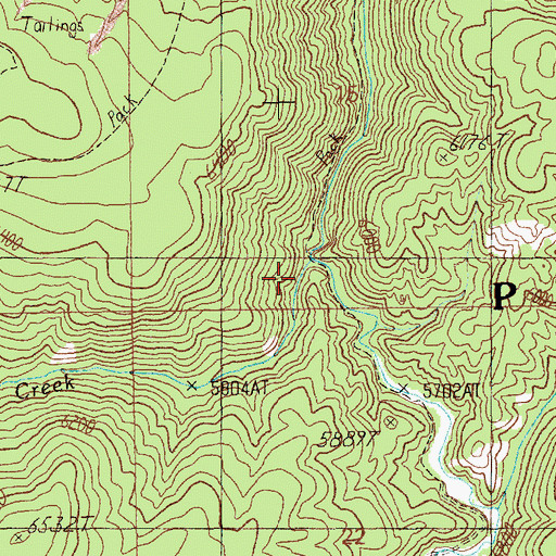 Topographic Map of Schissler Creek, ID