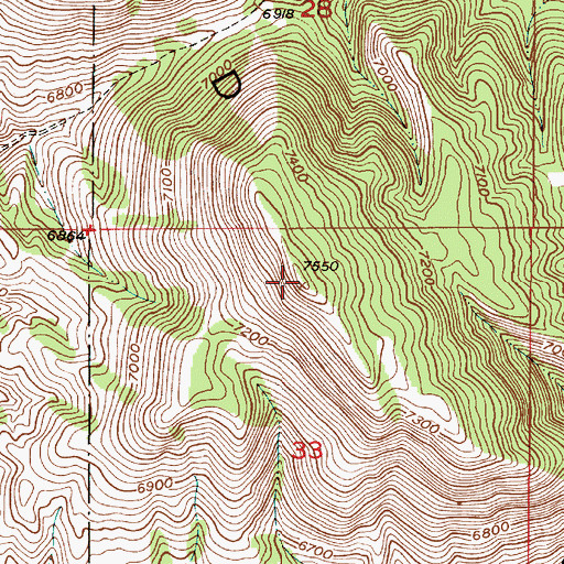 Topographic Map of Schmid Ridge, ID