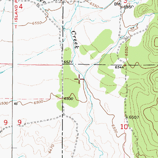 Topographic Map of Schneider Creek, ID