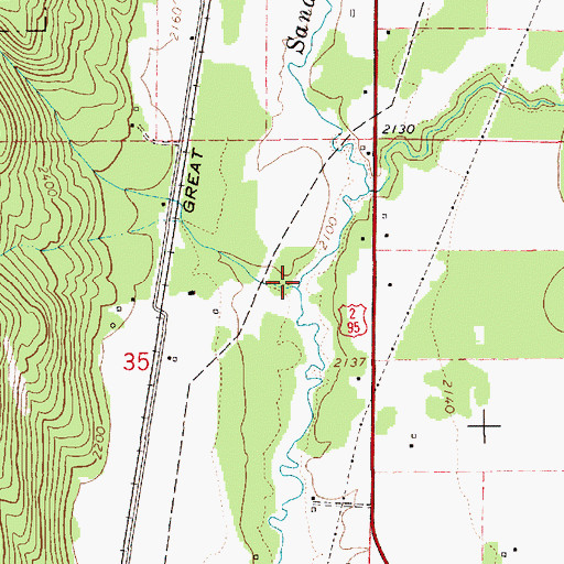 Topographic Map of Schweitzer Creek, ID