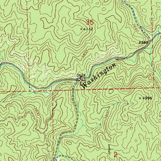 Topographic Map of Scofield Creek, ID