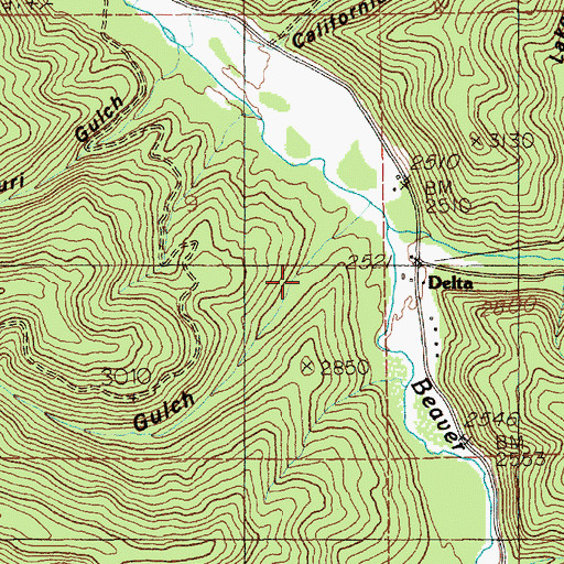 Topographic Map of Scott Gulch, ID