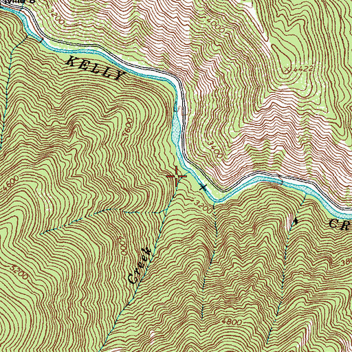 Topographic Map of Scurvy Creek, ID