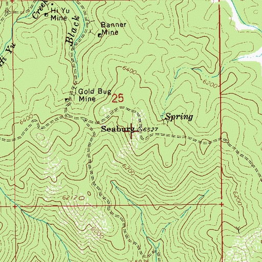 Topographic Map of Seaburg, ID