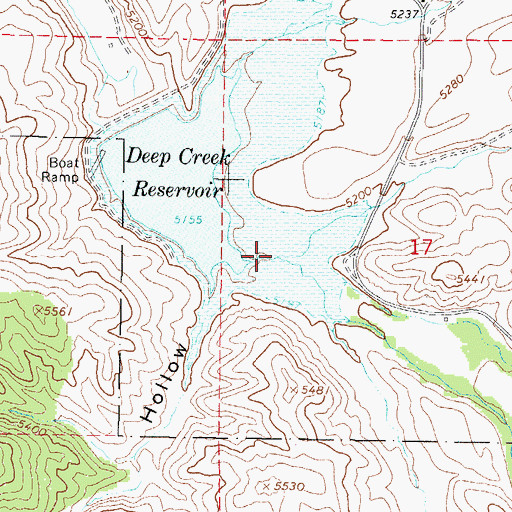 Topographic Map of Second Creek, ID