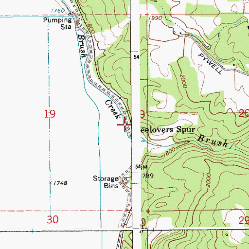 Topographic Map of Seelovers Spur, ID
