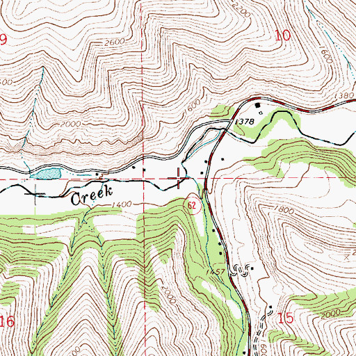 Topographic Map of Sevenmile Creek, ID