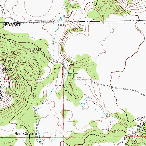 Topographic Map of Boynton Lake Dam, AZ