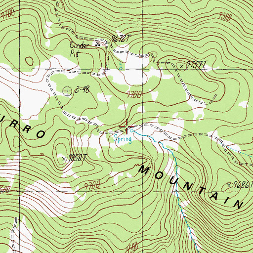 Topographic Map of Buckshot Spring, AZ