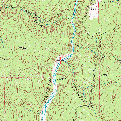 Topographic Map of Shearer Creek, ID