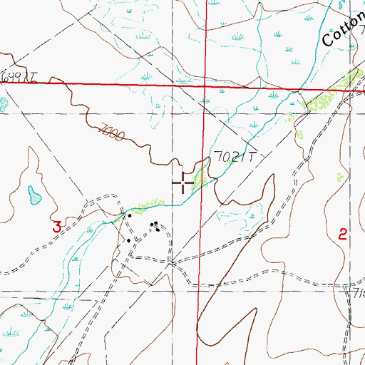 Topographic Map of Shears Creek, ID