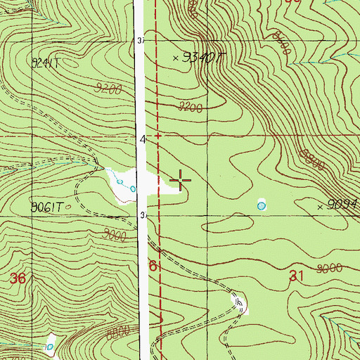 Topographic Map of Canyon Creek Tank, AZ