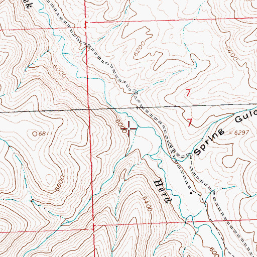 Topographic Map of Sheep Creek, ID
