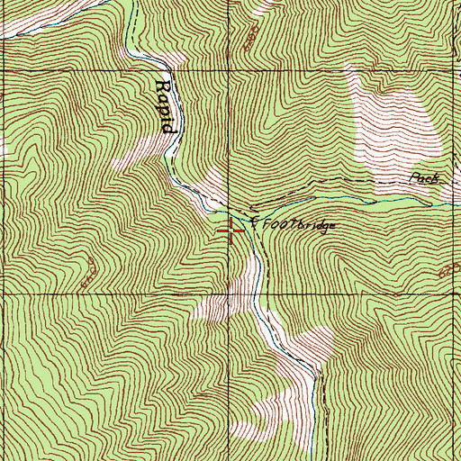 Topographic Map of Sheep Creek, ID