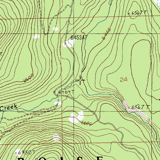 Topographic Map of Sheep Creek, ID