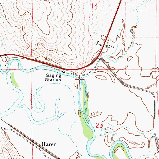 Topographic Map of Sheep Creek, ID