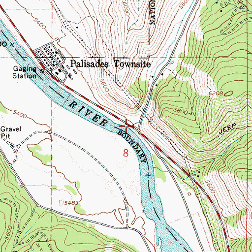 Topographic Map of Sheep Creek, ID