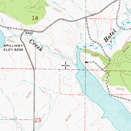 Topographic Map of Sheep Creek, ID