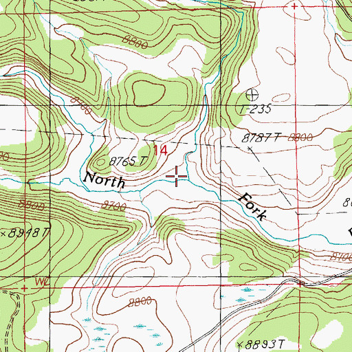 Topographic Map of Chambers Draw, AZ
