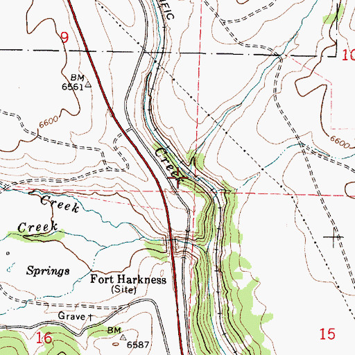 Topographic Map of Sheep Creek, ID