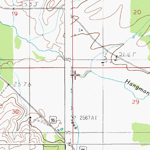 Topographic Map of Sheep Creek, ID