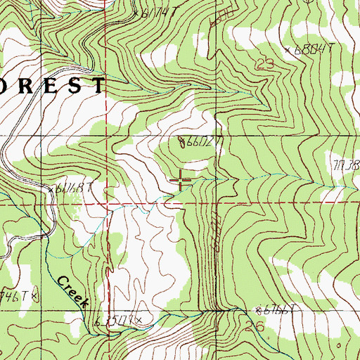 Topographic Map of Sheep Trail, ID