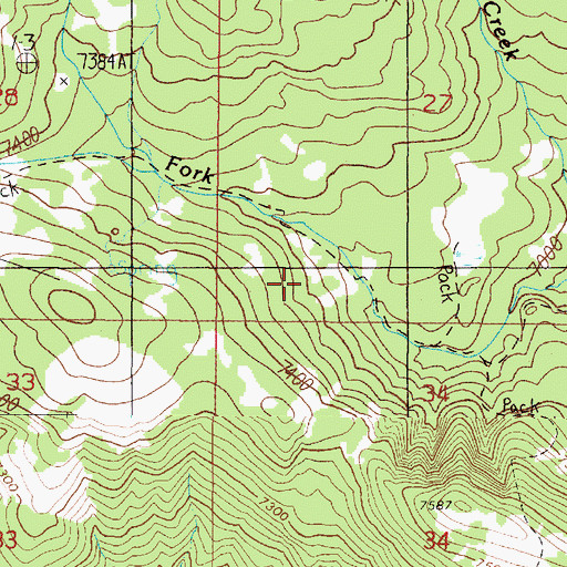 Topographic Map of Sheridan Creek Trail, ID