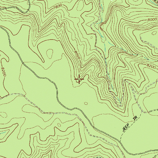Topographic Map of Cyclone Dam, AZ