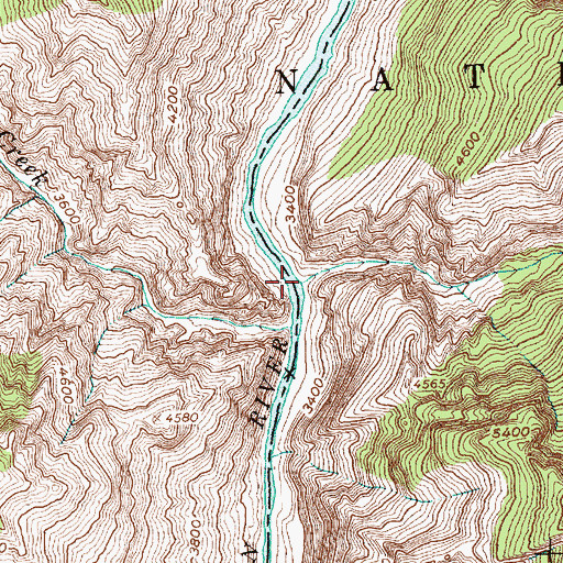 Topographic Map of Ship Island Creek, ID
