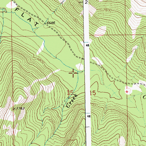 Topographic Map of Shonip Creek, ID
