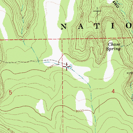 Topographic Map of Ditch Tank, AZ